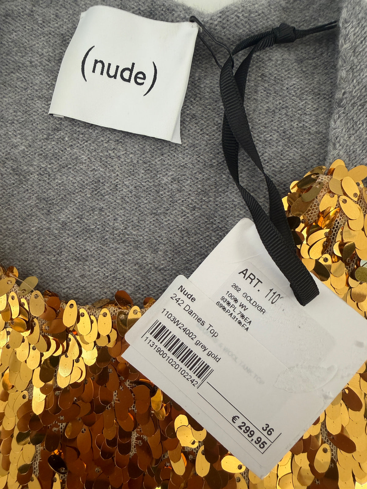 NUDE top NIEUW (meerdere maten)