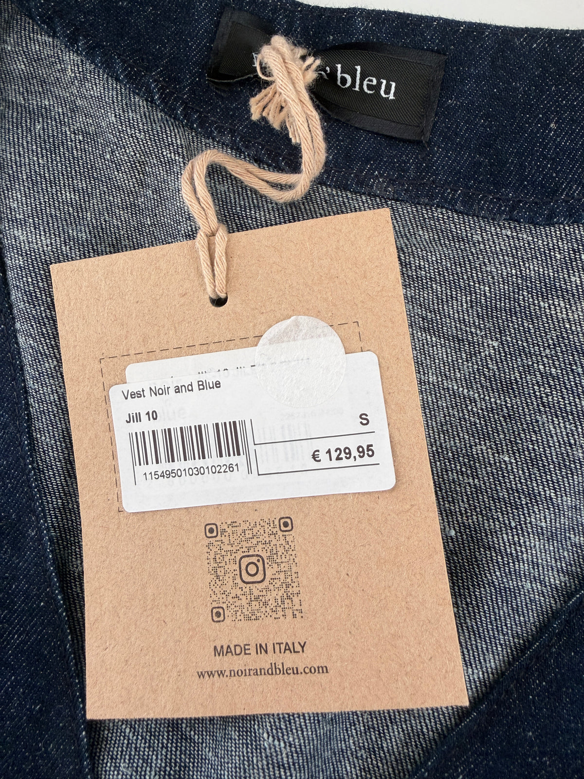Noir 'n' Blue gilet NIEUW S