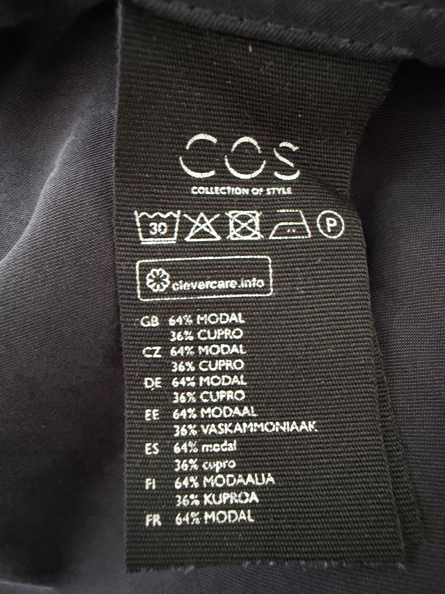 COS shirt lange mouw XS