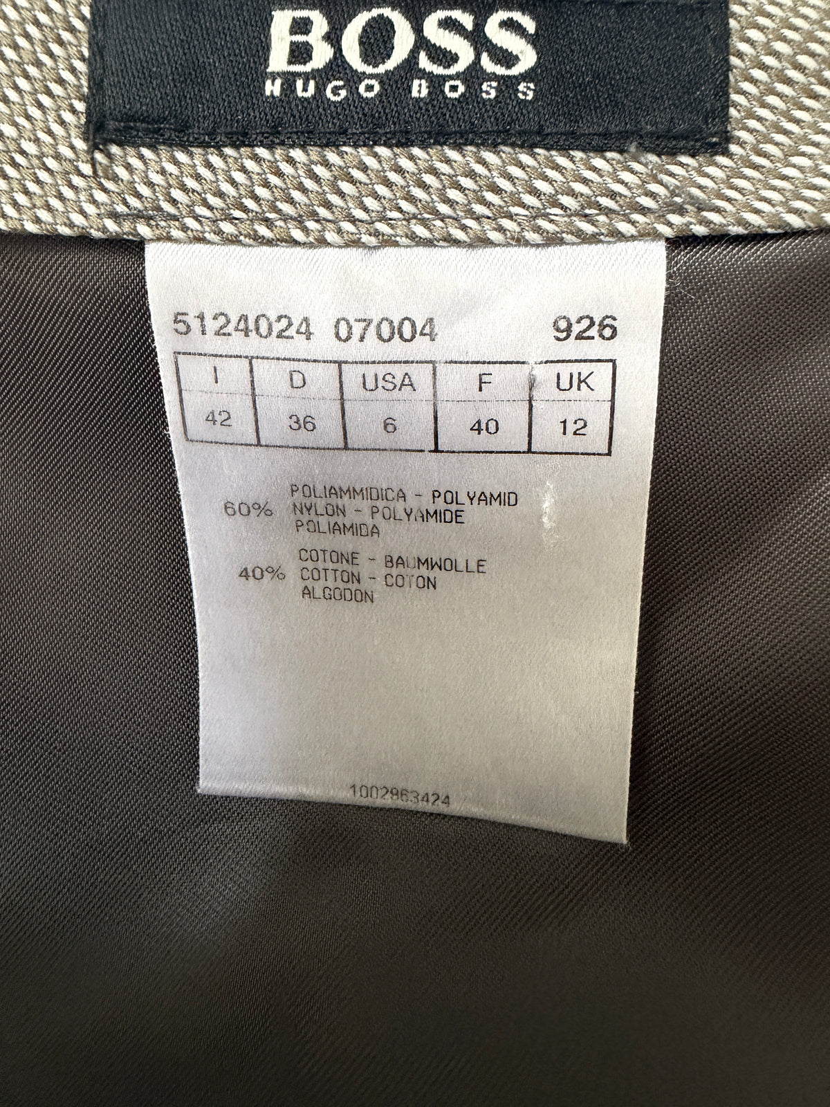 Hugo Boss rok S