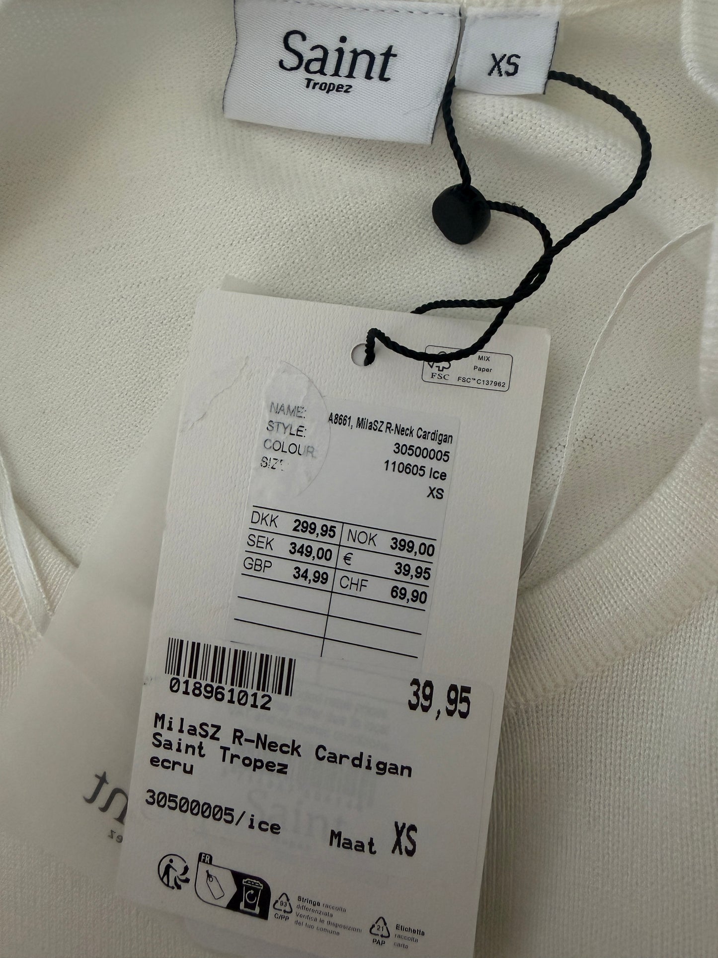 Saint Tropez vest NIEUW XS
