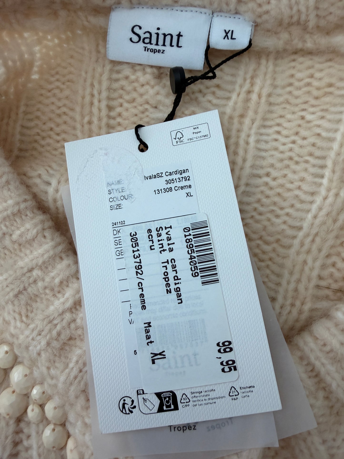 Saint Tropez vest NIEUW XL