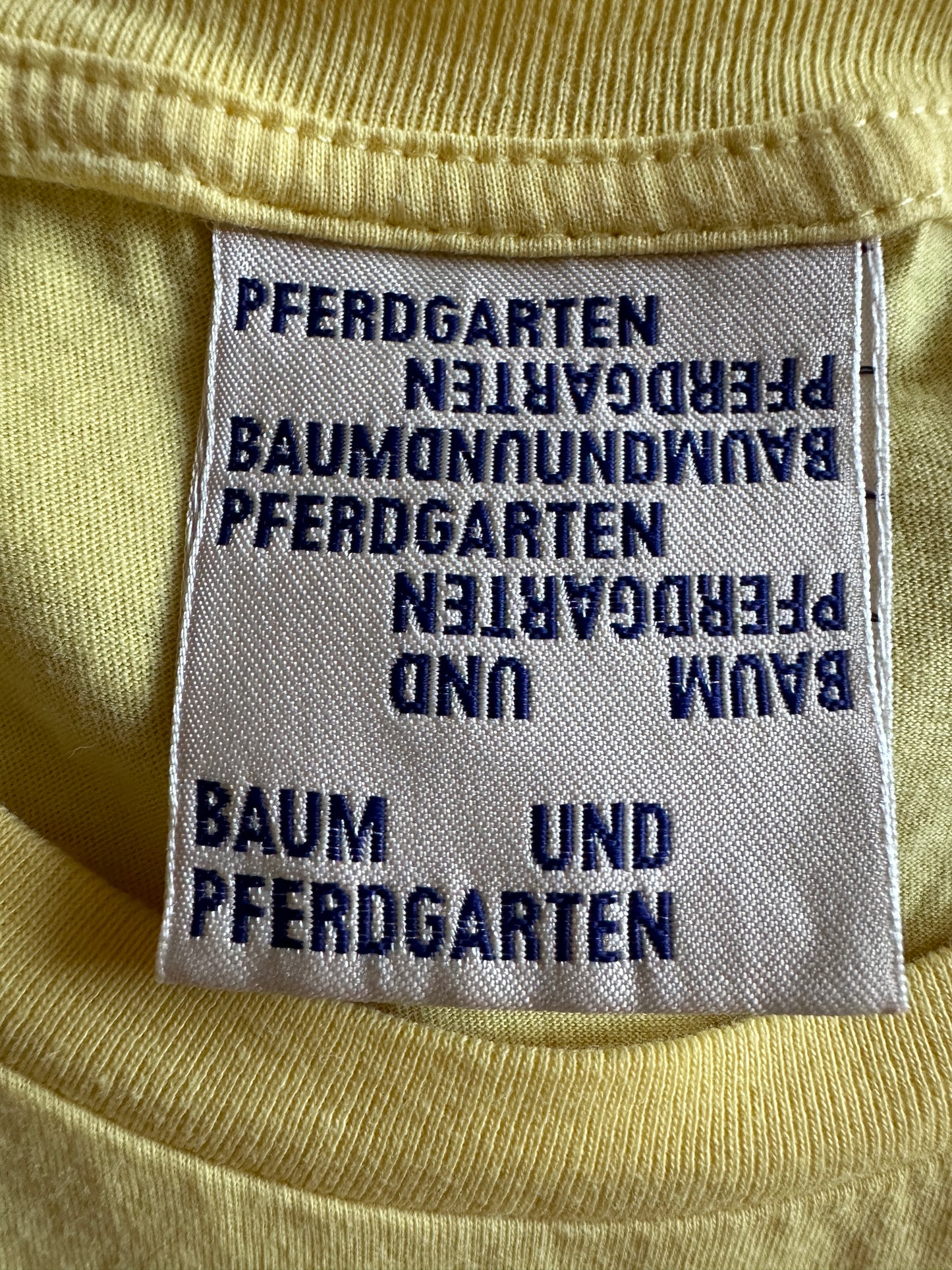 Baum und Pferdgarten Shirt Größe
