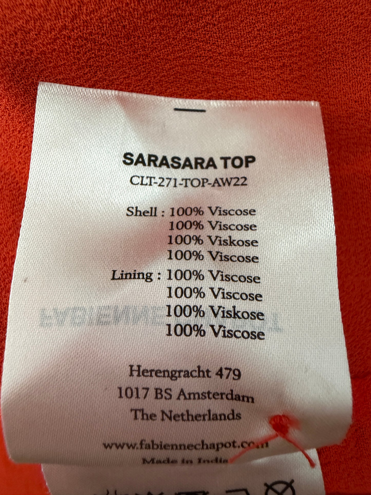 Fabienne Chapot shirt lange mouw XS