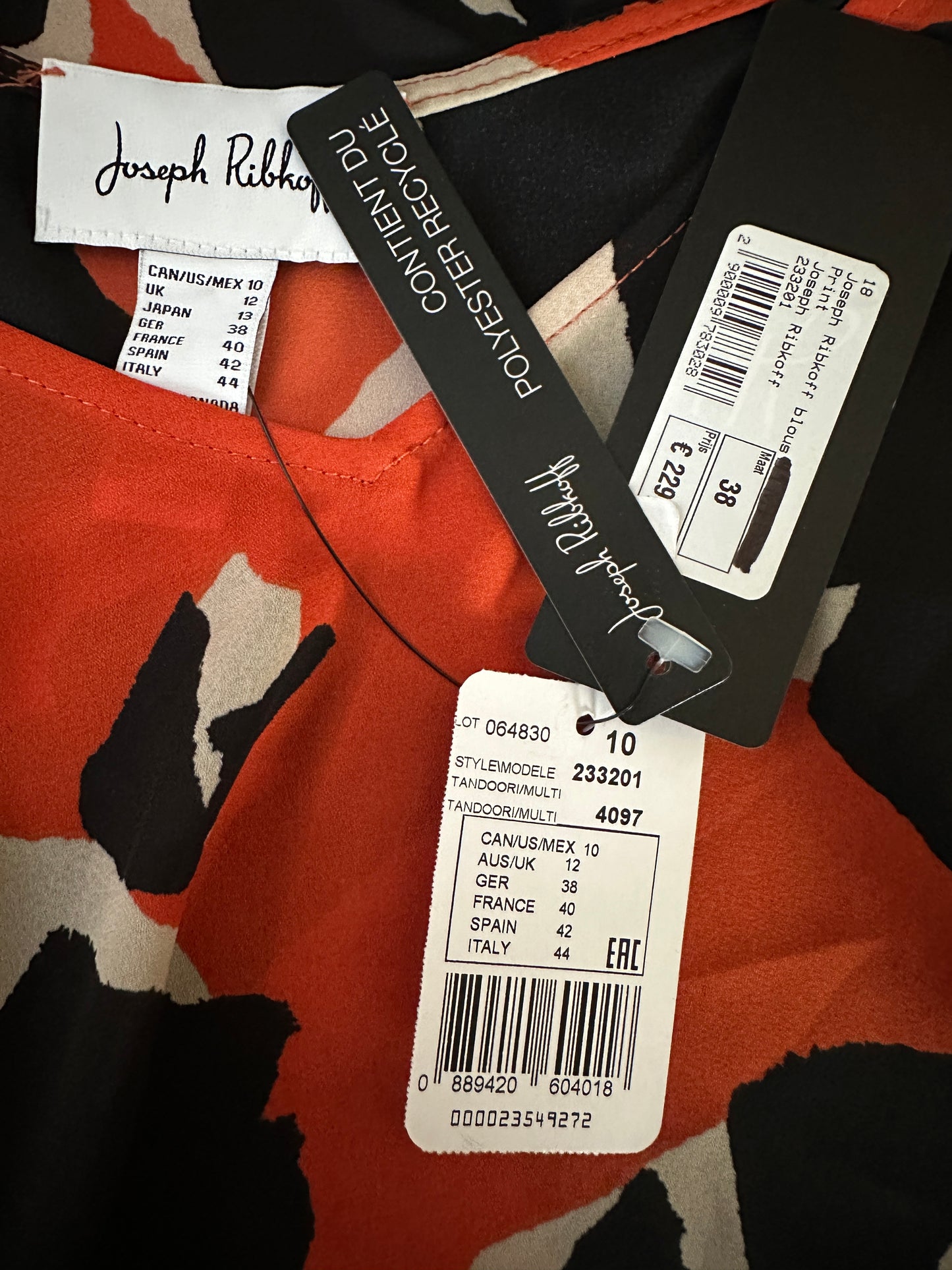 Joseph Ribkoff shirt lange mouw NIEUW M