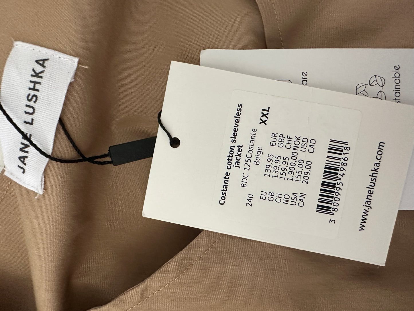 Jane Lushka vest NIEUW XXL