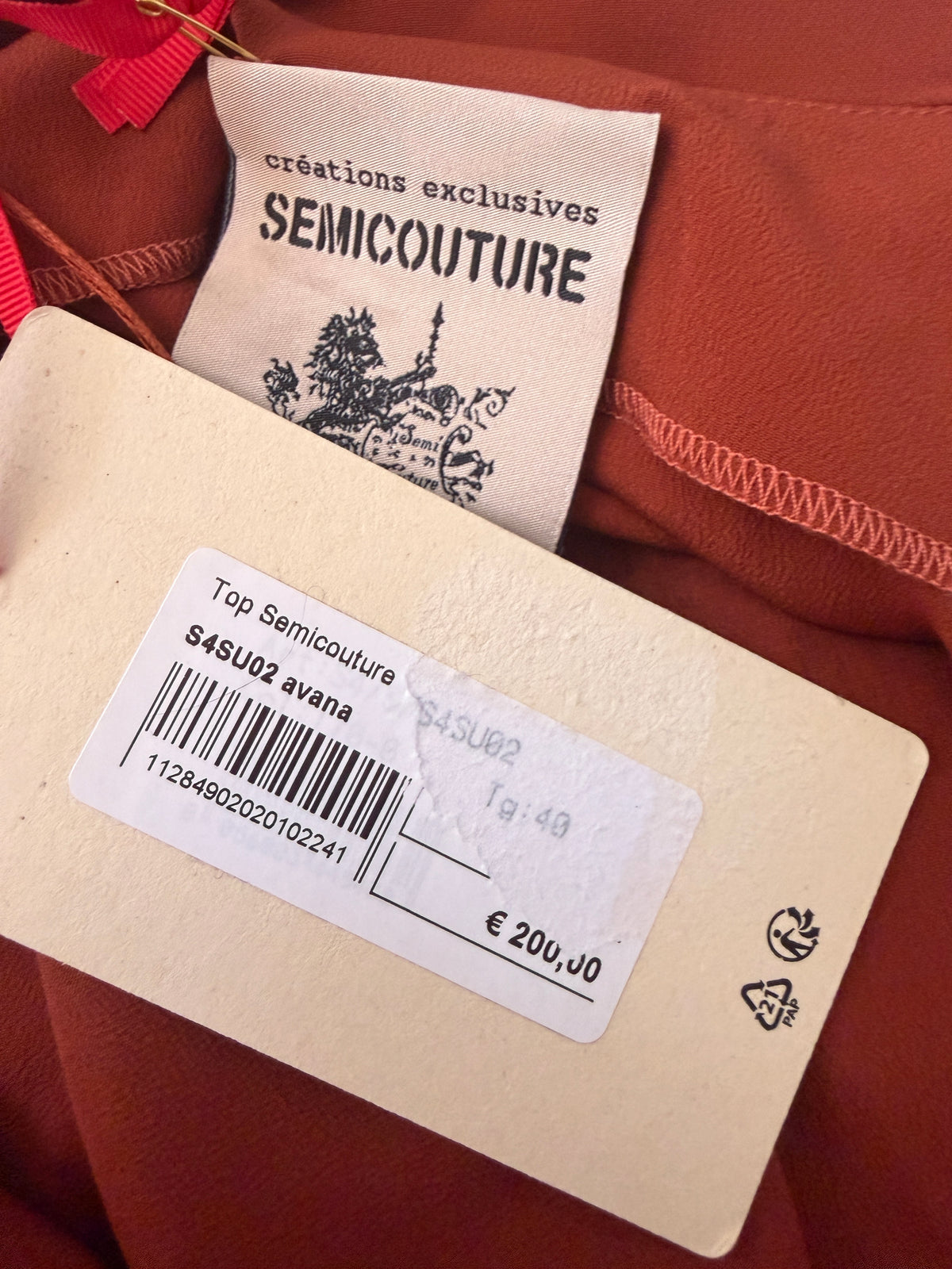 Semicouture top NIEUW XXS