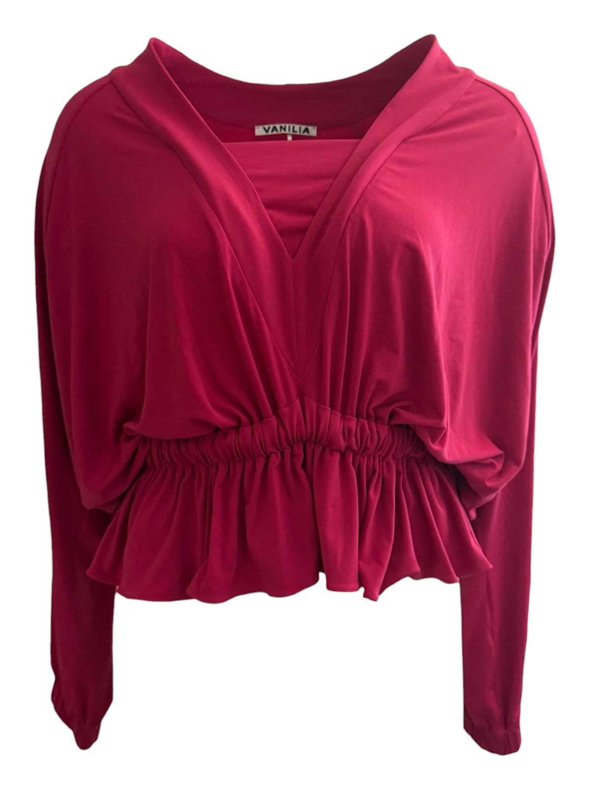 Vanilia shirt lange mouw NIEUW S