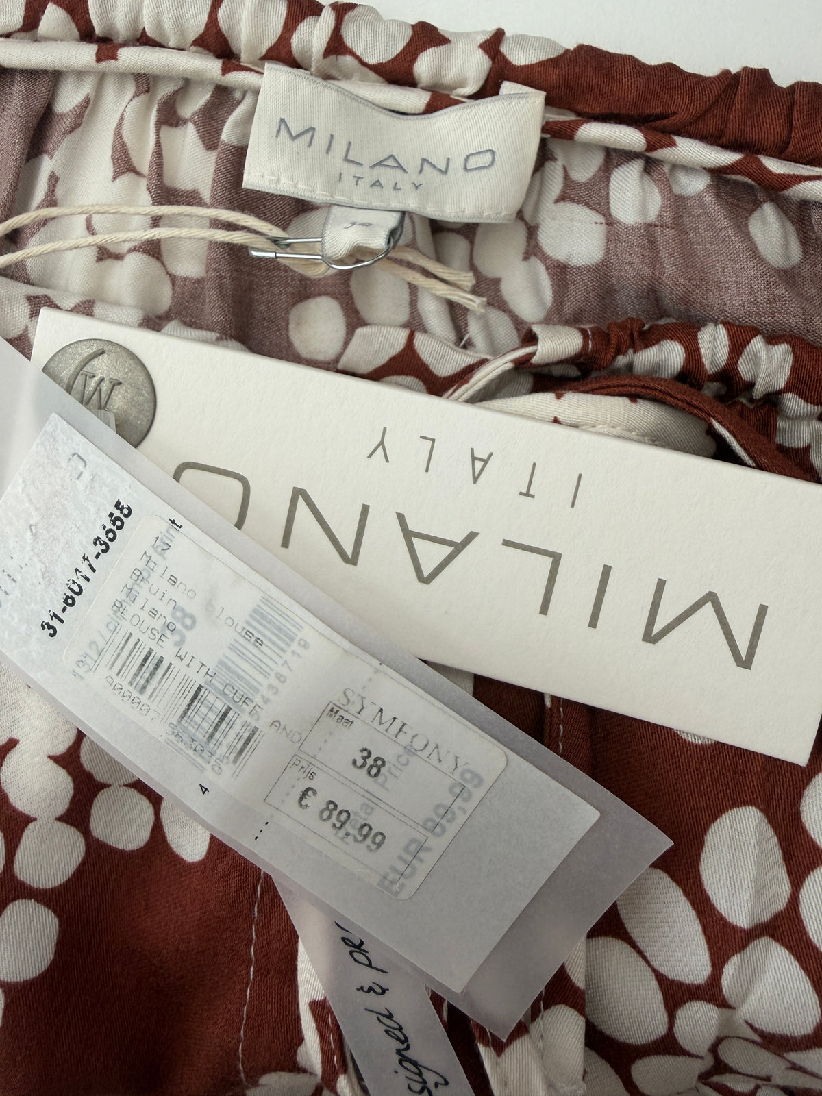 Milano Italy blouse NEW M