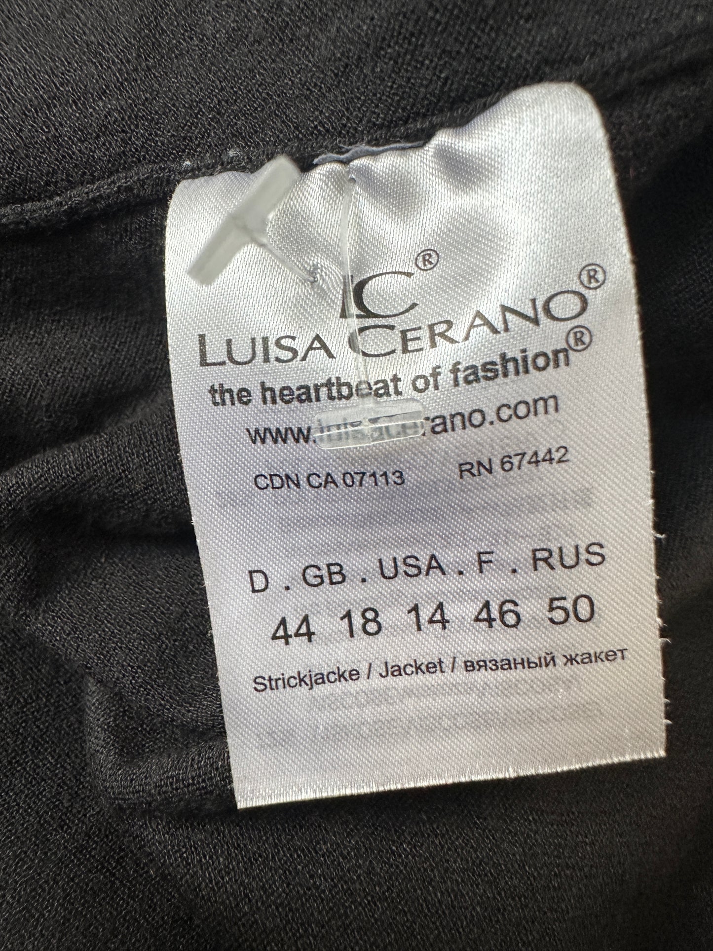 Luisa Cerano vest XXL