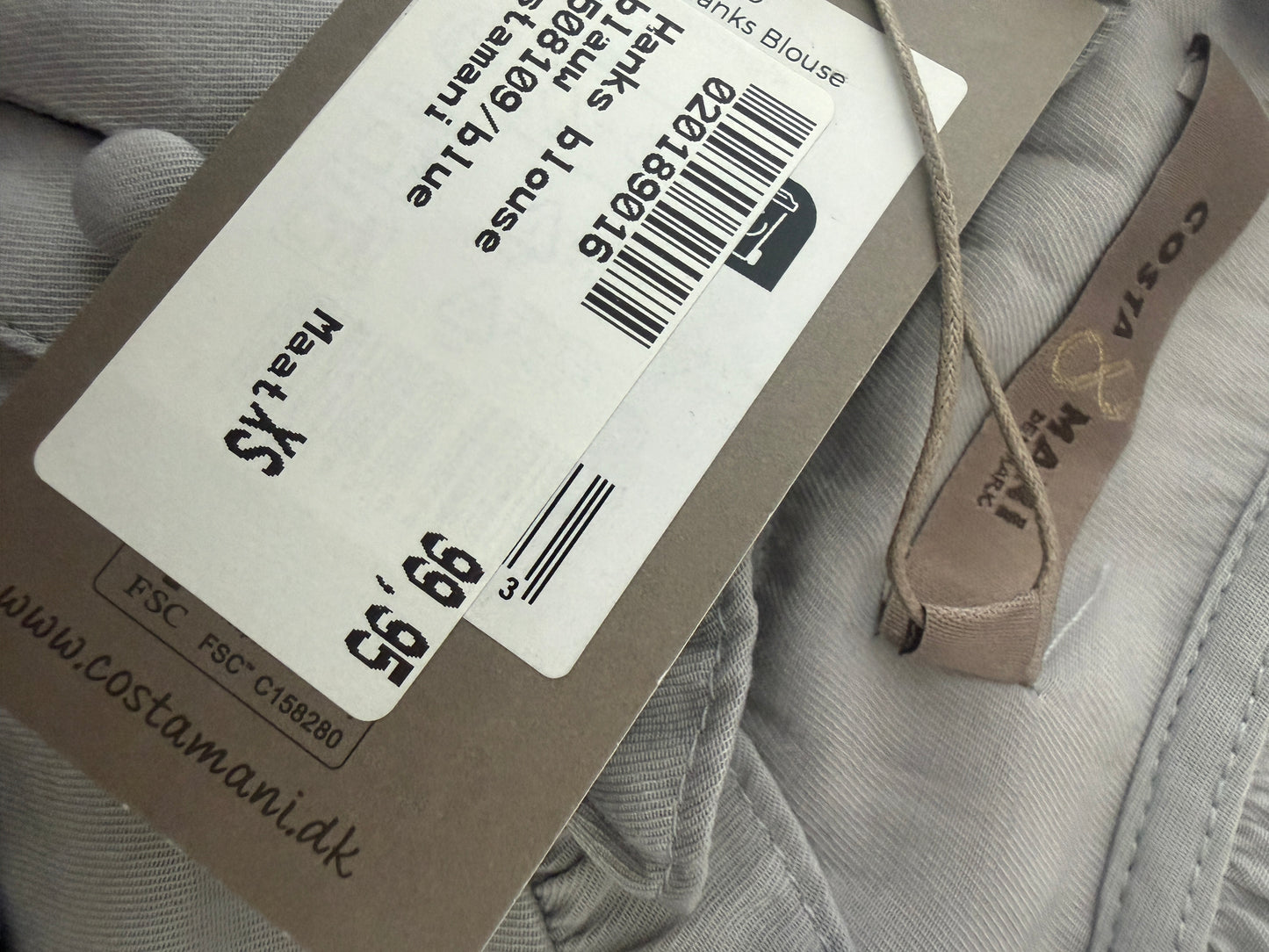 Costa Mani shirt lange mouw NIEUW XS