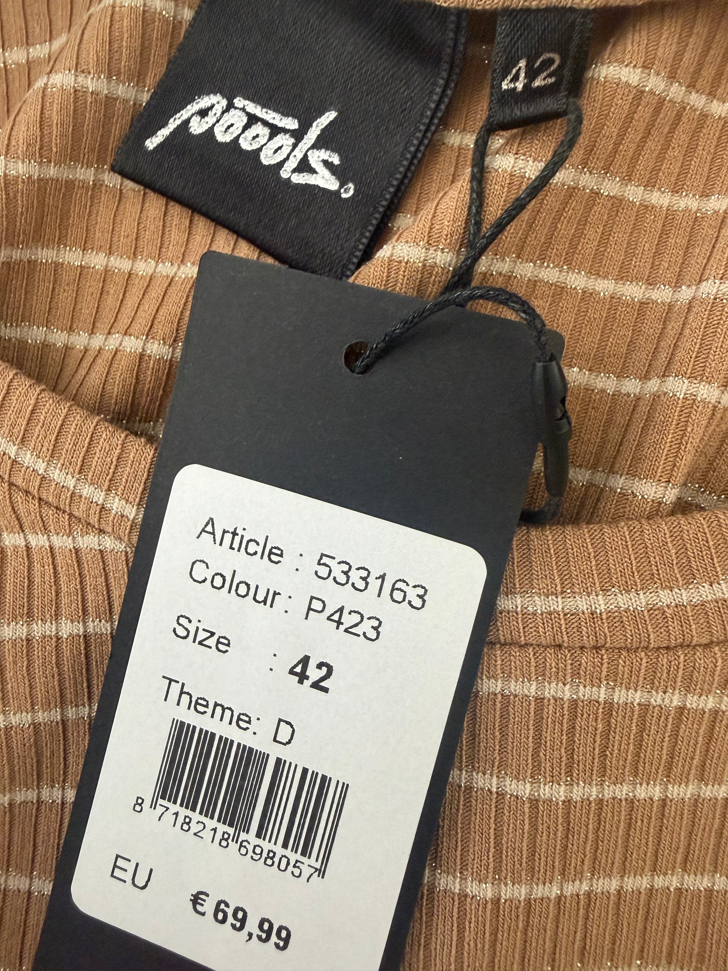 Poools shirt lange mouw NIEUW XL
