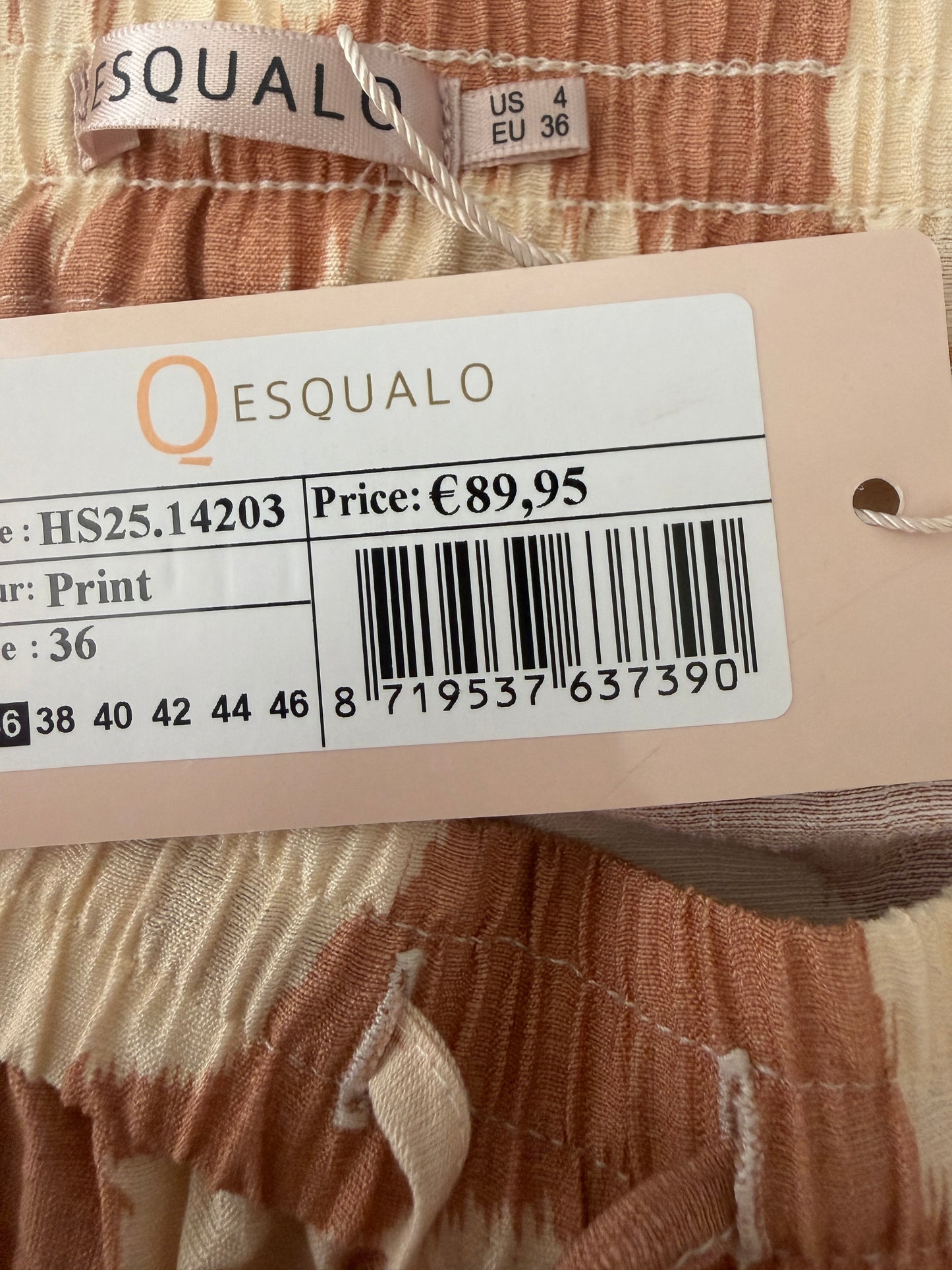 Esqualo broek NIEUW S
