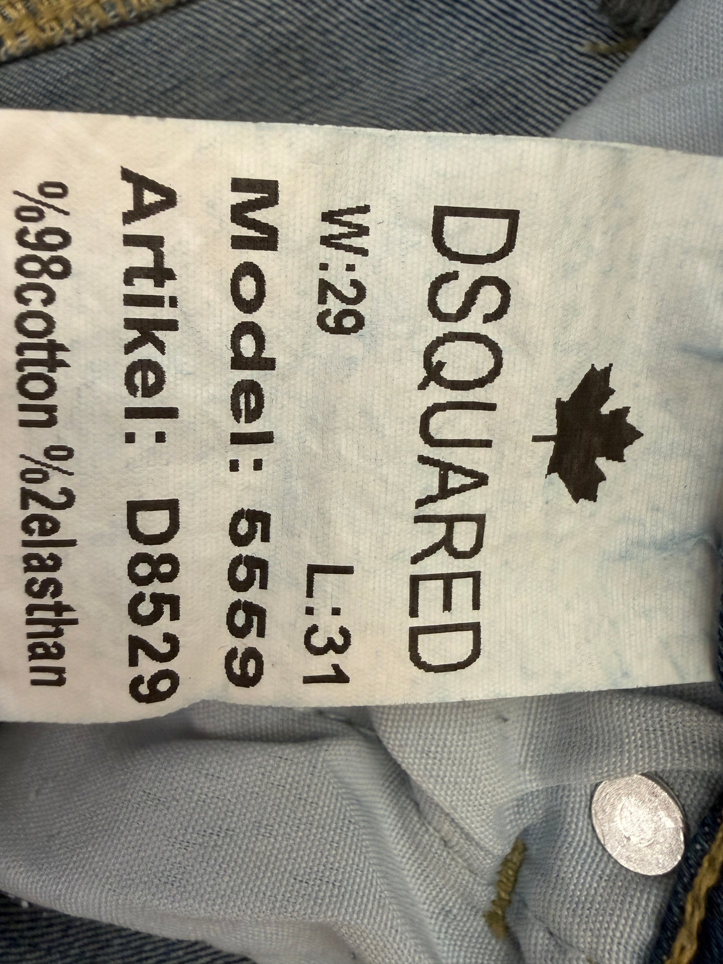 Dsquared spijkerbroek S