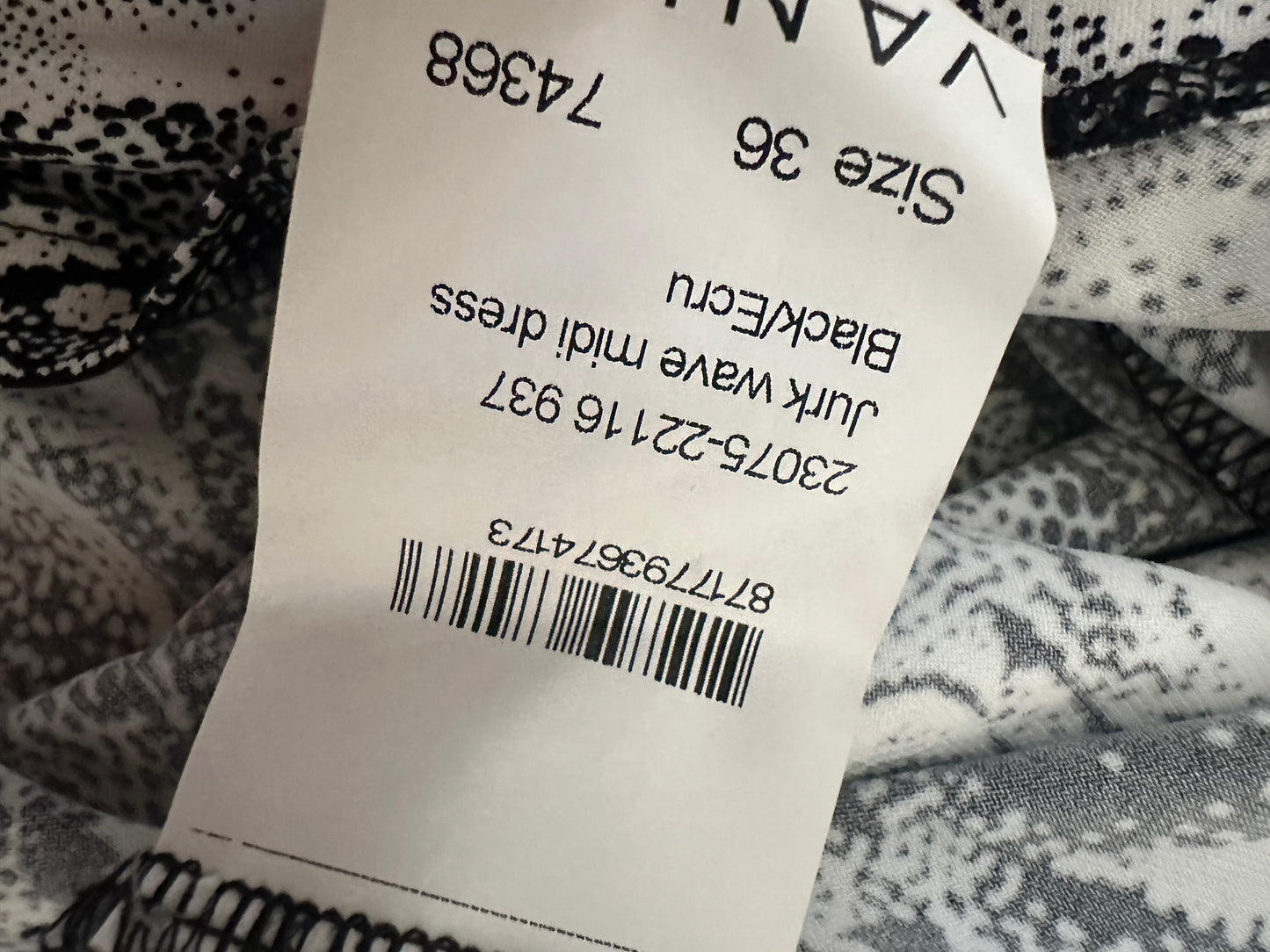 Vanilia jurk S