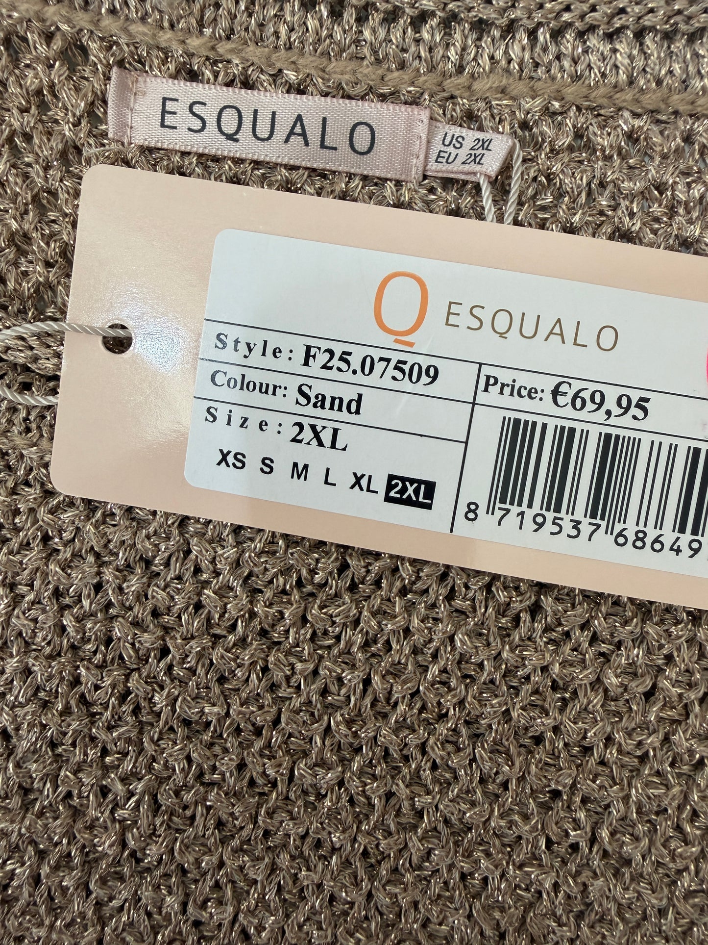 Esqualo trui NIEUW XXL