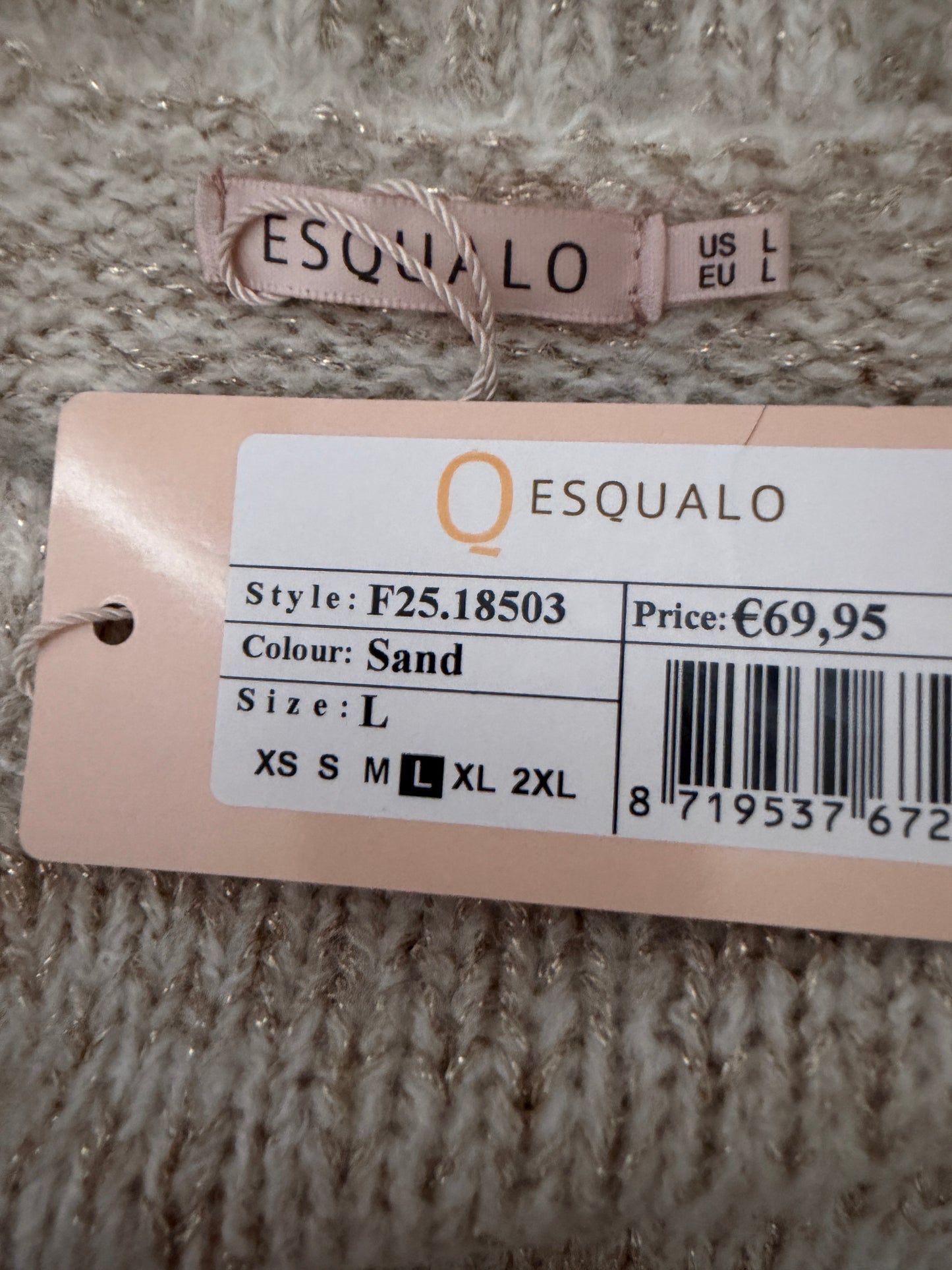 Esqualo trui NIEUW L