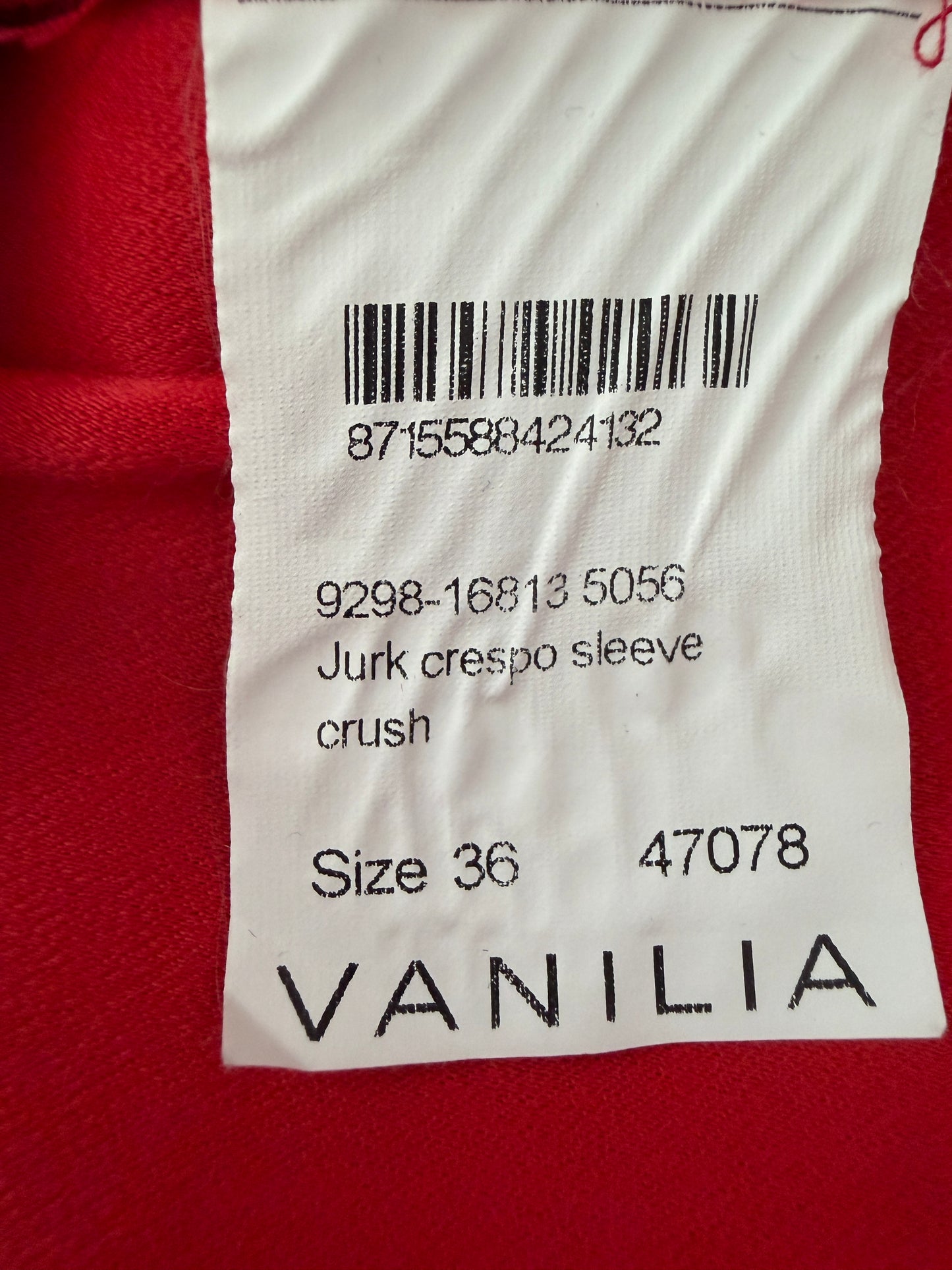 Vanilia jurk S